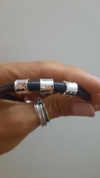 Pulsera de cuero grueso con dona 2 - comprar online