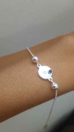 Pulsera Espejito con piedra - tienda online