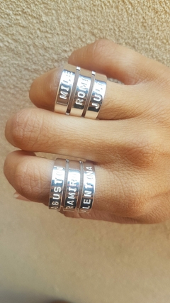 ANILLO TRIPLE PERSONALIZADO