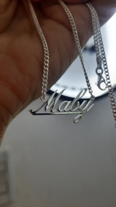 Cadena con nombre calado - comprar online