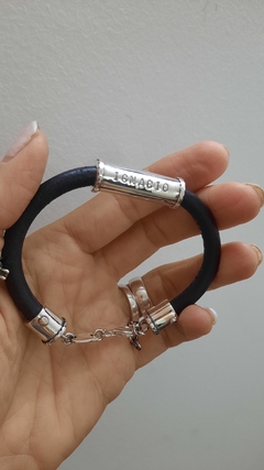 Pulsera de cuero Gatto - MP Joyas