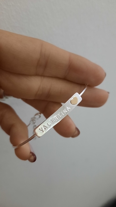 Microesclava con aplique de oro (corazón) en internet