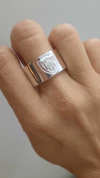 Anillo cinta cuadro