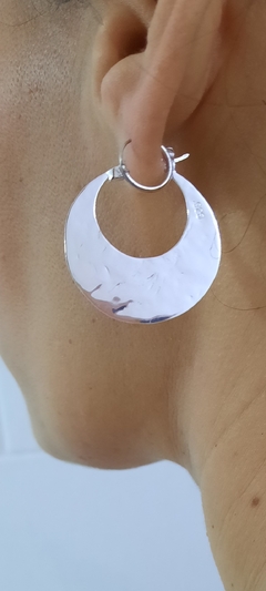 Argollas planas medialuna - tienda online