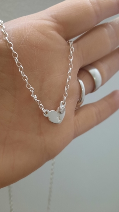 Choker corazón con piedra - MP Joyas