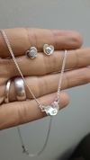 Conjunto corazón con piedra