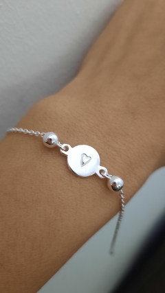 Pulsera espejito con bolitas - comprar online