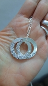 Conjunto dos argollas rusas con piedra
