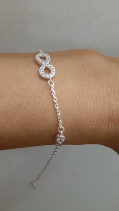 Pulsera infinito micropavé en internet