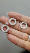 Conjunto argolla cubic