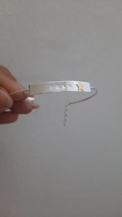 Microesclava con aplique de oro ( estrella)