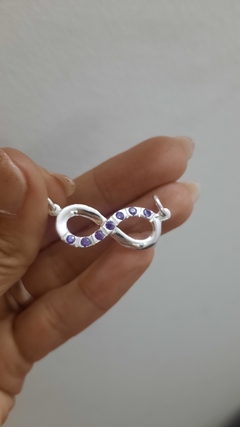 Dije Infinito con piedras - MP Joyas