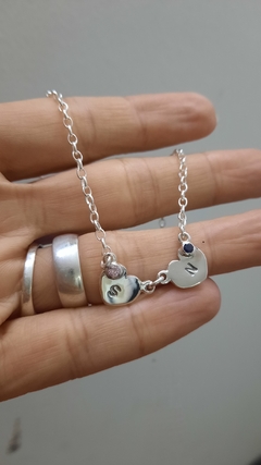 Choker corazón con piedra en internet