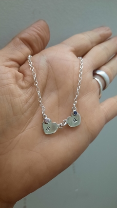 Choker corazón con piedra - tienda online