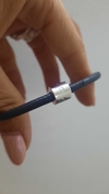 PULSERA DE CUERO ANGOSTO CON DONA 1 - comprar online