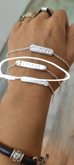 PULSERA IDENTIDAD CON APLIQUE. NIÑO en internet