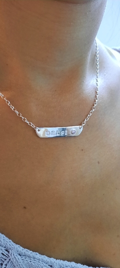 Cadena con chapa de identidad