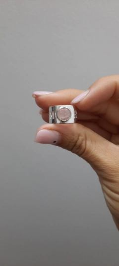 Anillo cinta AMOR con piedra natural en internet