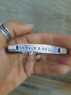 Pulsera de identidad cuero mediano en internet