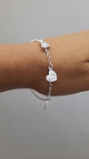 Pulsera Corazones en relieve
