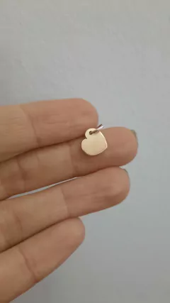 Dije corazón de aplique de oro - comprar online