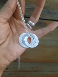 argollas rusas x3 con cadena - MP Joyas