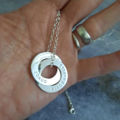 Argollas rusas x 2 con cadena - comprar online