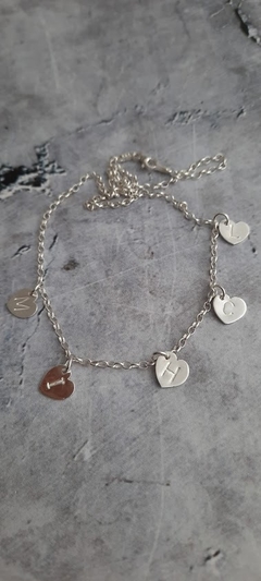 CADENA CON CORAZONES