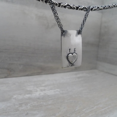 Chapa personalizada cruz - MP Joyas
