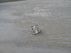 Anillo cinta corazon calado personalizado