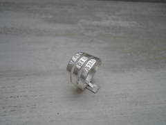 Anillo triple VIVE, RIE, AMA - comprar online