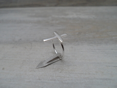 ANILLO HILITO CON CRUZ
