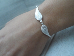 PULSERA ALAS CON CADENA ROLO FINA - comprar online