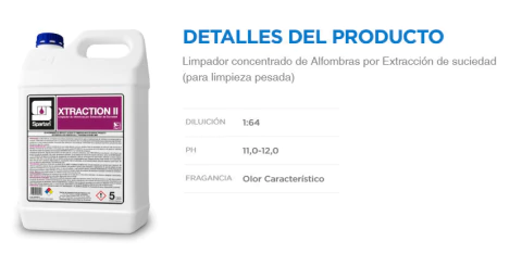 QUIMICO SPARTAN DETERGENTE TAPIZADOS X TRACTION II X 5L