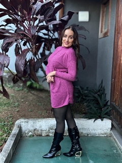 Poncho Lanzinha Roxo - Bellestille