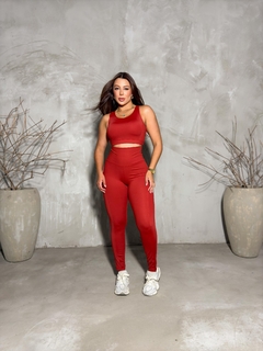 Conjunto Raissa Terracota Intense calça - comprar online