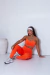 Imagem do Conjunto Clara Laranja Energia Calça Colors