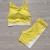 Conjunto Raissa Pineapple Short Recortes (Amarelo c/ Off) - Aluvie