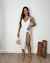 Saia Midi Transpassada Branco Tropic - comprar online