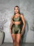Conjunto Lara Verde Militar Short Montana - Aluvie