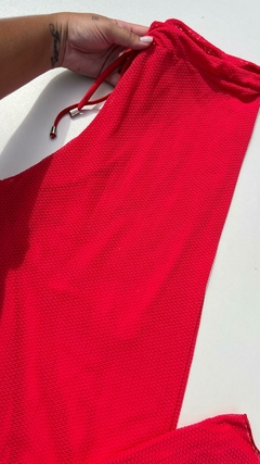 Calça Tela Vermelho Brick