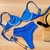 Biquini Cléo Corrente Azul Hot Pants Drone - loja online