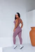Conjunto Vitória Rosa Chá Calça c/ Bolso Aerobic - Aluvie