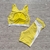Conjunto Raissa Pineapple Short Recortes (Amarelo c/ Off) - loja online