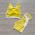 Conjunto Raissa Pineapple Short Recortes (Amarelo c/ Off) - loja online