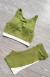 Imagem do Conjunto Raissa Pistache Short Recortes (Verde c/ Off)