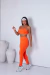 Conjunto Clara Laranja Energia Calça Colors