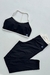 Conjunto Yasmin Preto c/ Off Calça Bicolor Duo