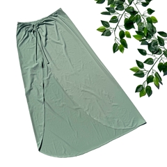 Saia Midi Laço Verde Oliva Candy - comprar online