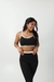 Imagem do Conjunto Yasmin Preto c/ Off Calça Bicolor Duo